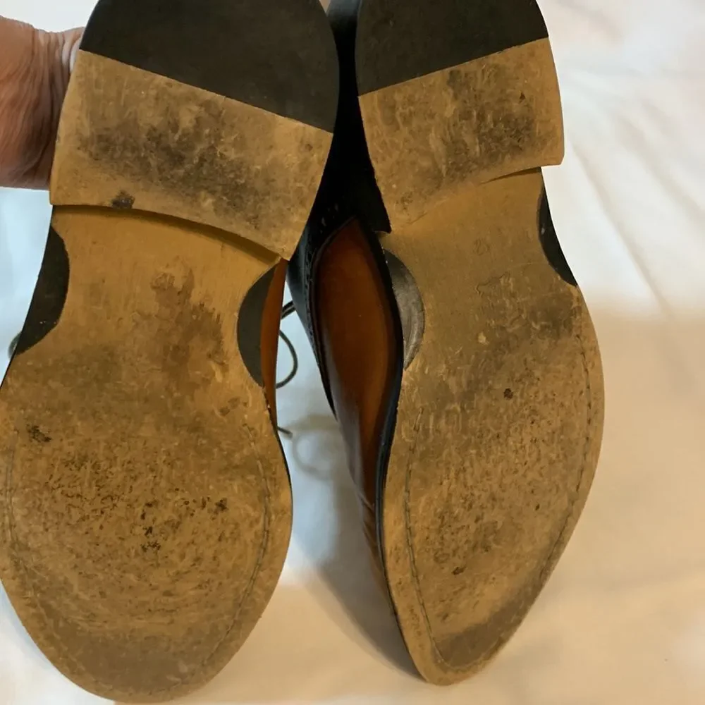 Aston Grey Ashbery Suze 12 two-tone brown/tan oxfords